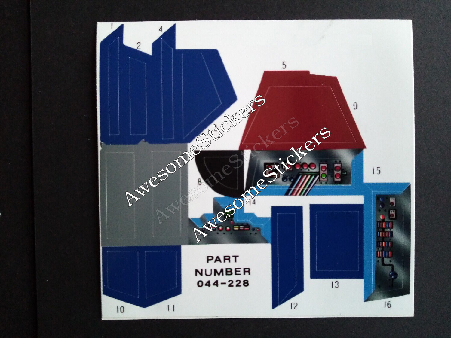 Star Wars A Wing custom repro stickers DIE CUT A-wing