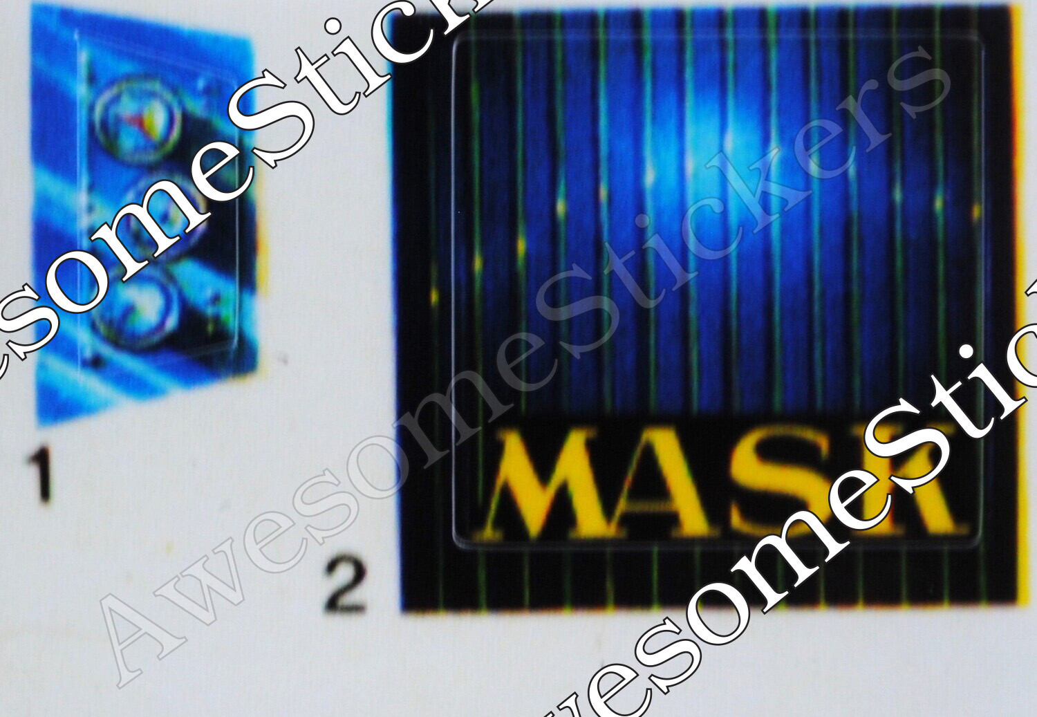 M.A.S.K. Dynamo MASK custom repro stickers...die cut