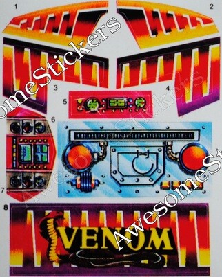 M.A.S.K. Vandal MASK custom repro stickers...die cut