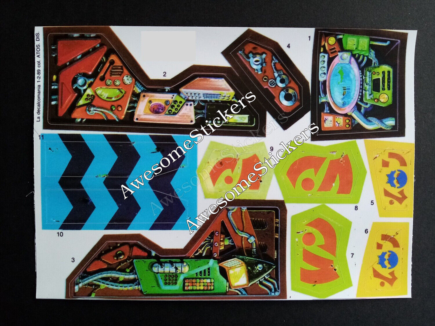 MOTU Terrapod He Man custom repro He-Man stickers...die cut