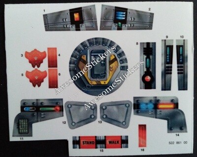 Star Wars At-St 1995 custom repro stickers At St DIE CUT