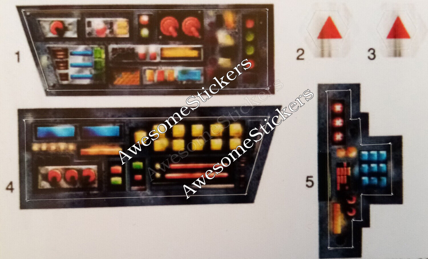 Star Wars A Wing 1997 custom repro stickers DIE CUT A-wing