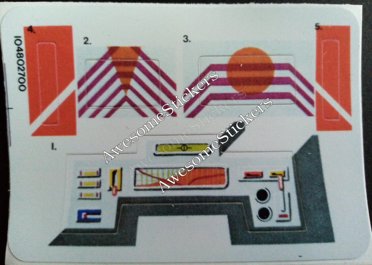 Star Wars MLC-3 custom replacement repro stickers DIE CUT