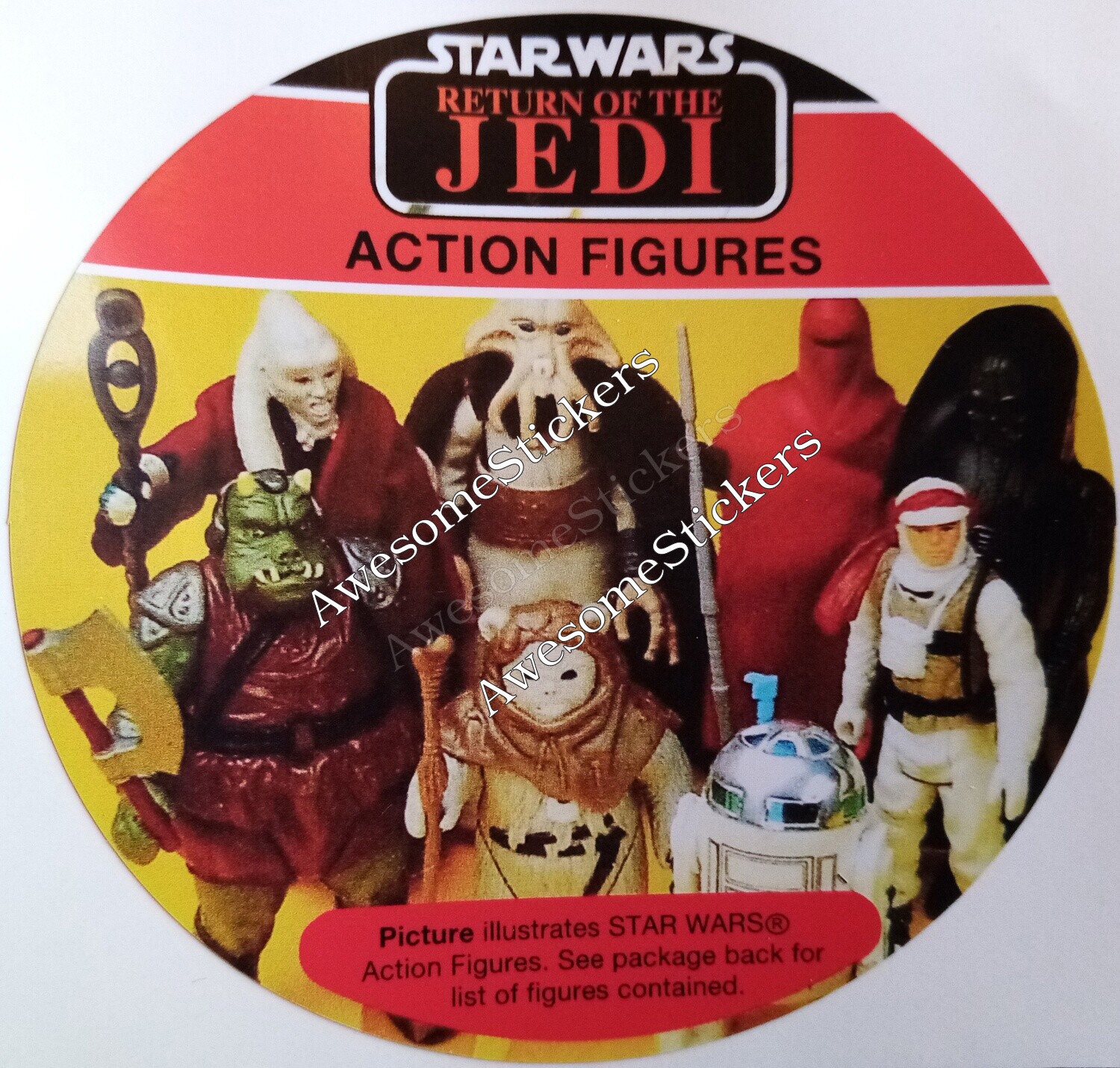 Star Wars Mail Order custom sticker label decal DIE CUT