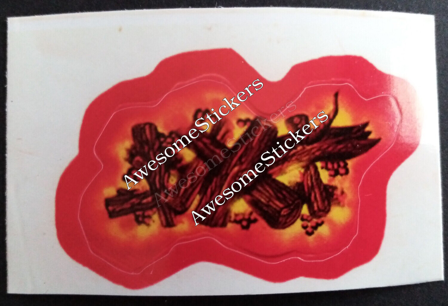 Star Wars Ewok Village Fire custom repro sticker DIE CUT