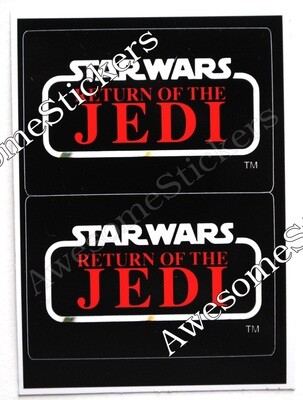 Star Wars Return of the Jedi Han Solo blaster custom repro vtg sticker...die cut