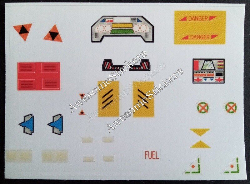 Starcom Mini-Tank custom repro replacement stickers DIE CUT