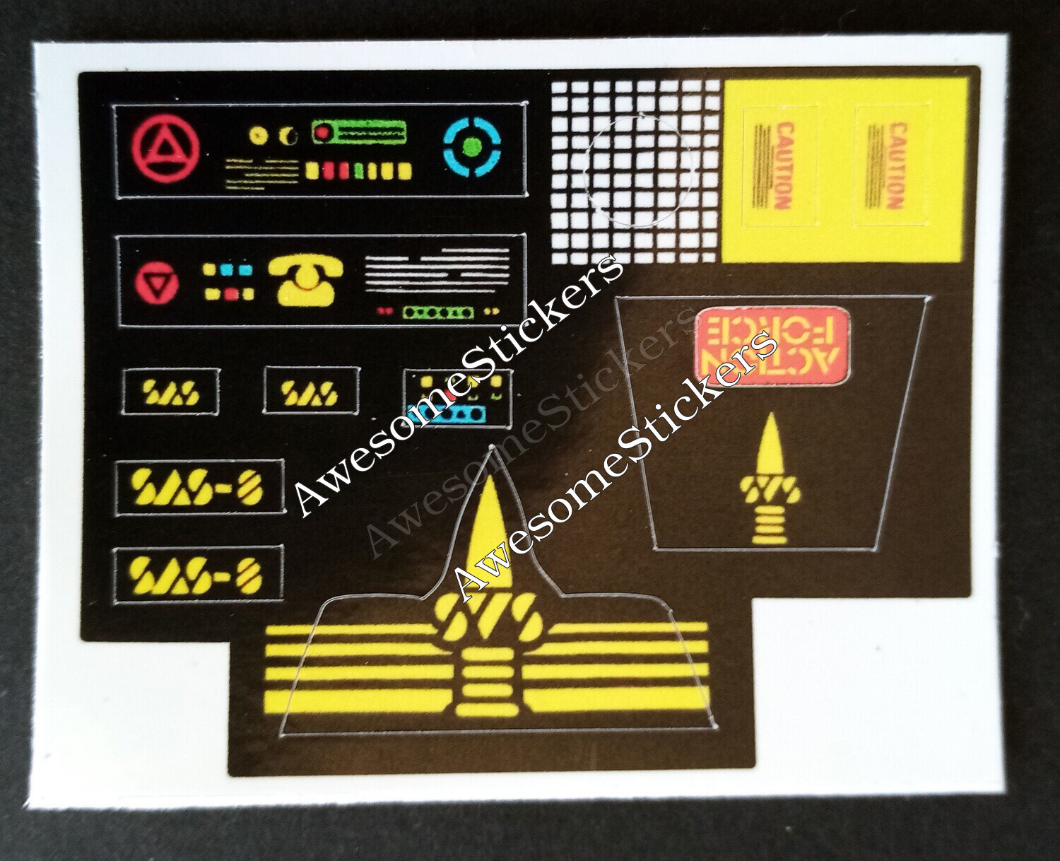 Action Force Silent Attack custom repro stickers DIE CUT