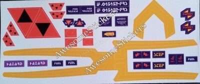 Starcom Shadow Bandit custom repro replacement stickers DIE CUT