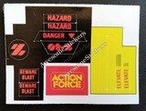 Action Force Lance custom repro replacement sticker sheet DIE CUT