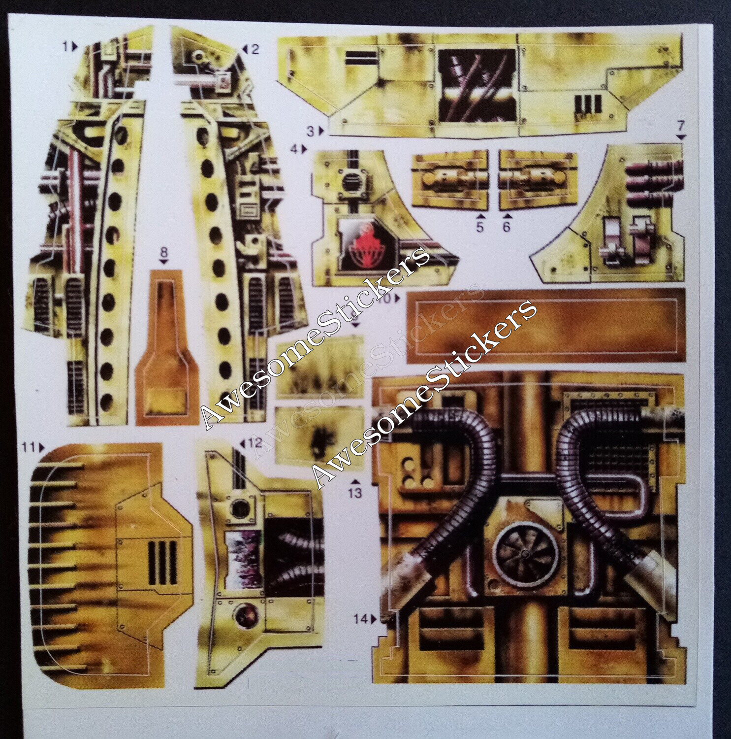 Star Wars AAT 2000 custom repro sticker sheet DIE CUT