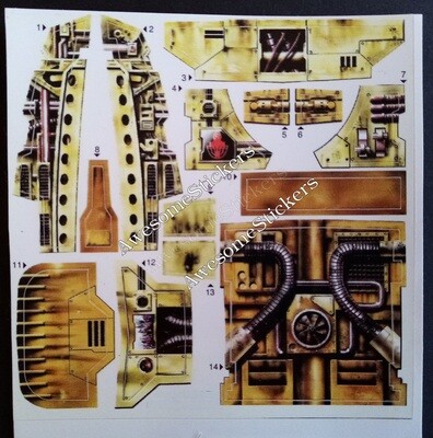 Star Wars AAT 2000 custom repro sticker sheet DIE CUT