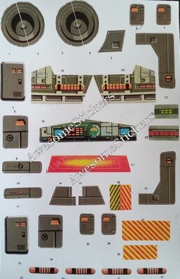 Star Wars At At custom repro stickers labels decals DIE CUT