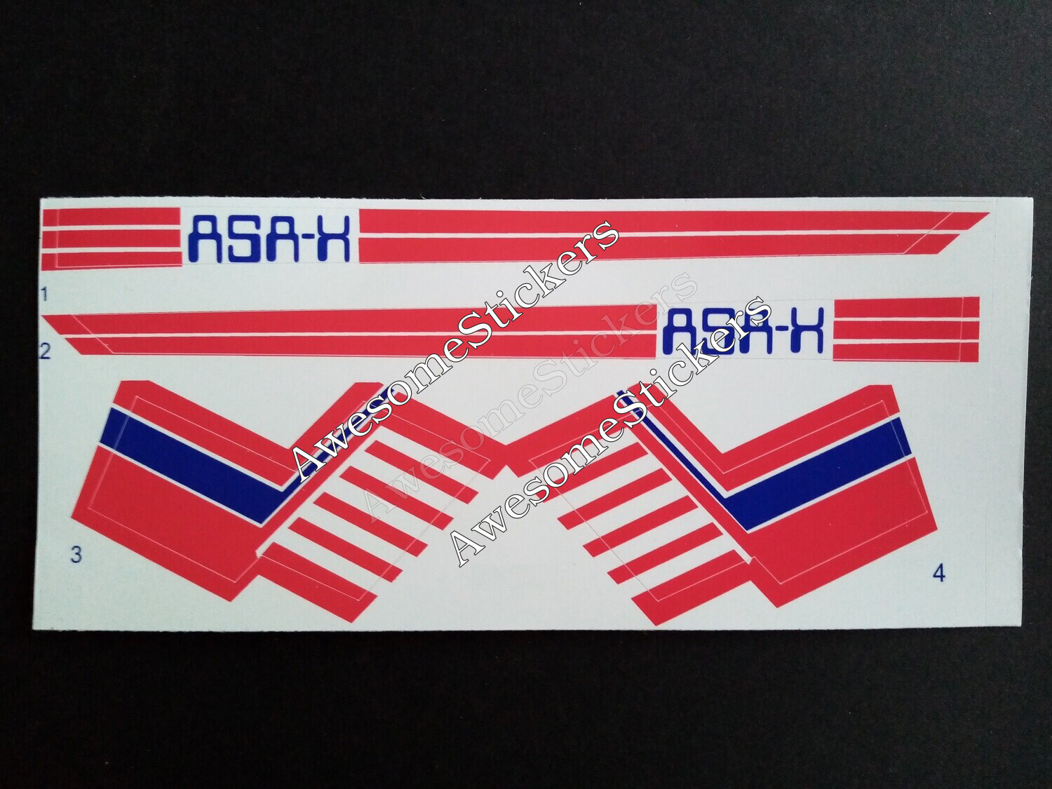 Star Wars Glasslite X Wing custom repro stickers DIE CUT