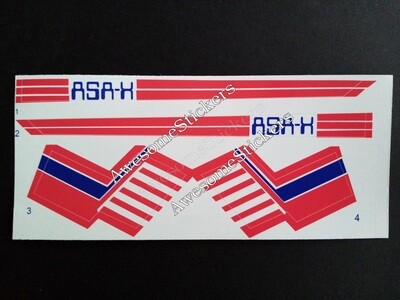 Star Wars Glasslite X Wing custom repro stickers DIE CUT