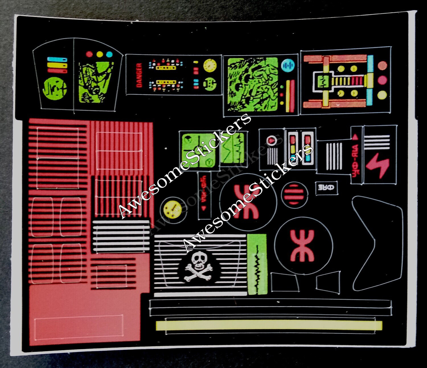 Action Force Escape Armour custom repro replacement sticker sheet DIE CUT