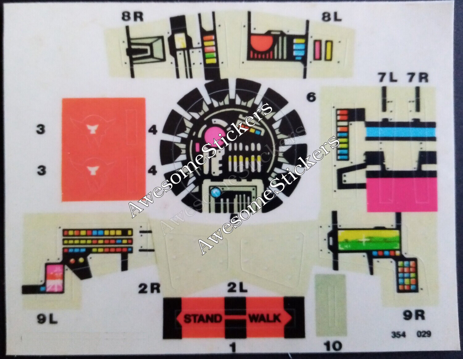 Star Wars At-St custom repro stickers At St DIE CUT