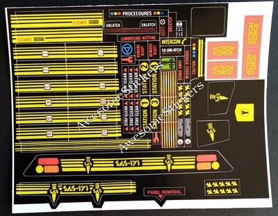 Action Force Wolverine custom repro replacement sticker sheet DIE CUT