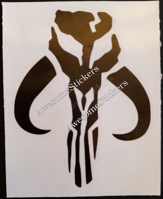 Star Wars The Mandalorian Boba Fett symbol Green custom sticker...Die cut... approx. 10x8 cm