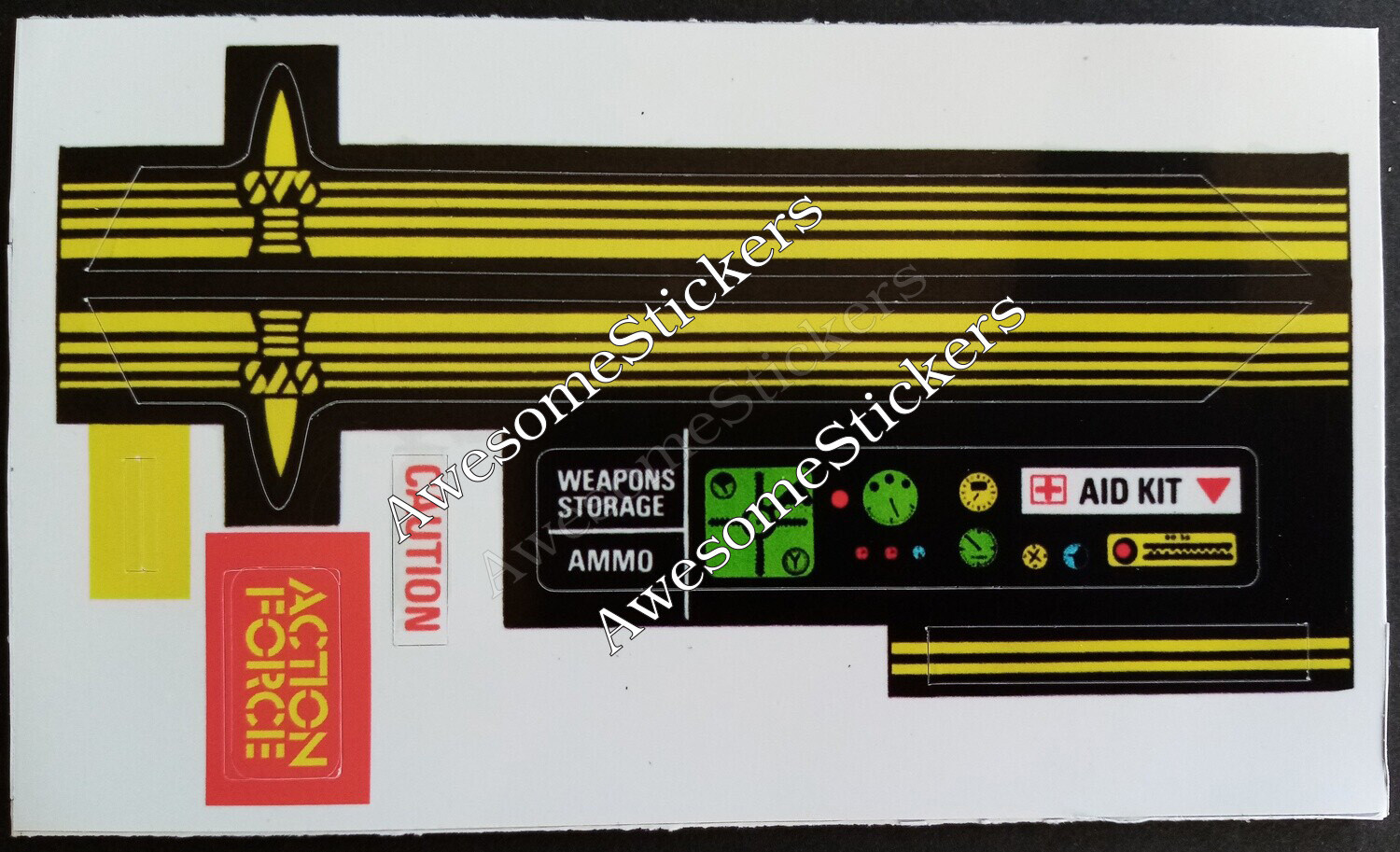 Action Force S.A.S Boat Patrol custom repro replacement sticker sheet vinyl DIE CUT