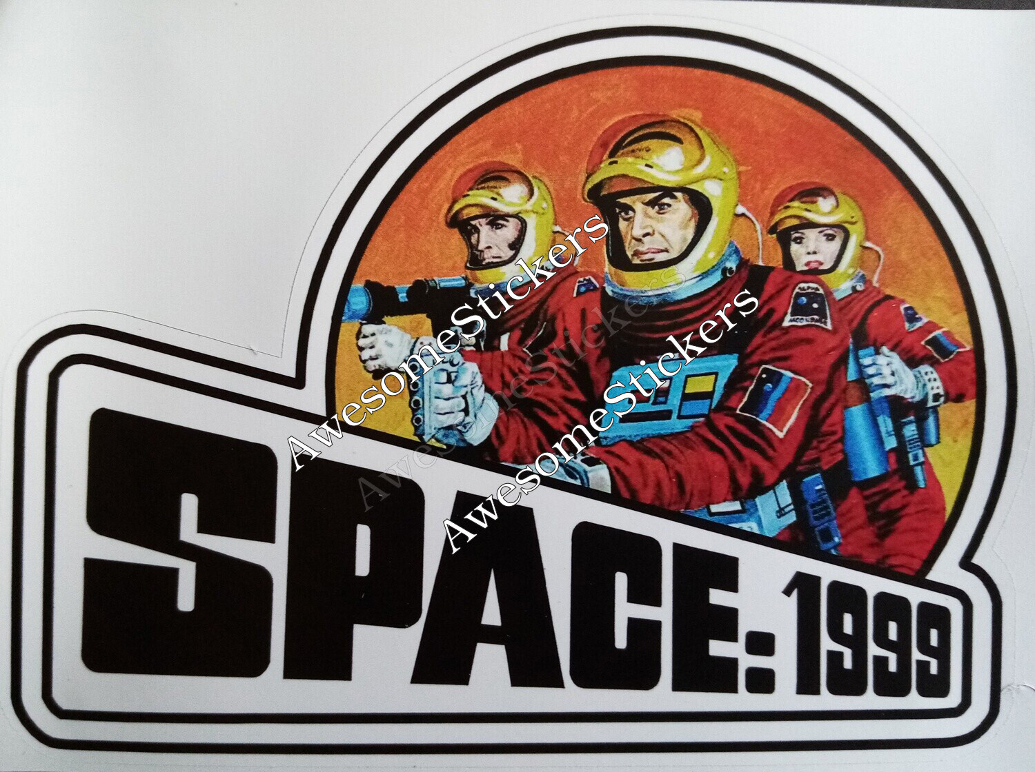 Space 1999 custom repro fun sticker DIE CUT 11.5x9cm​​