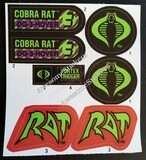 G.I. Joe Cobra Rat &#39;92 custom sticker sheet DIE CUT