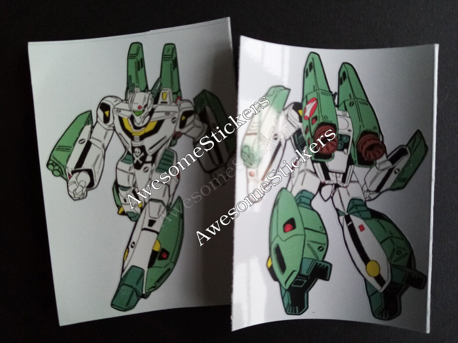 Robotech Valkyrie custom repro stickers DIE CUT 8.5 x 6cm