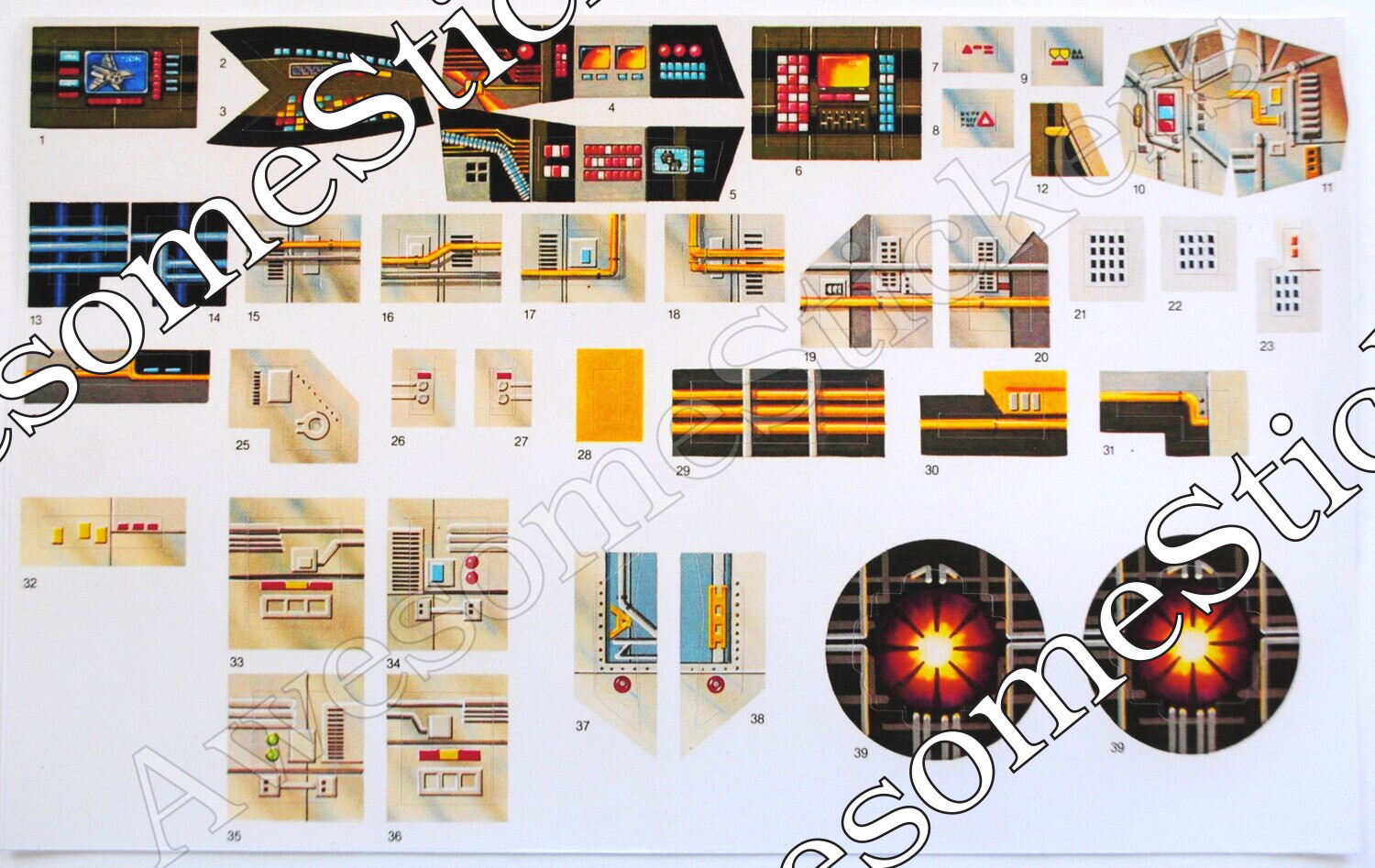 Star Wars Y-Wing vintage custom repro Y Wing stickers DIE CUT