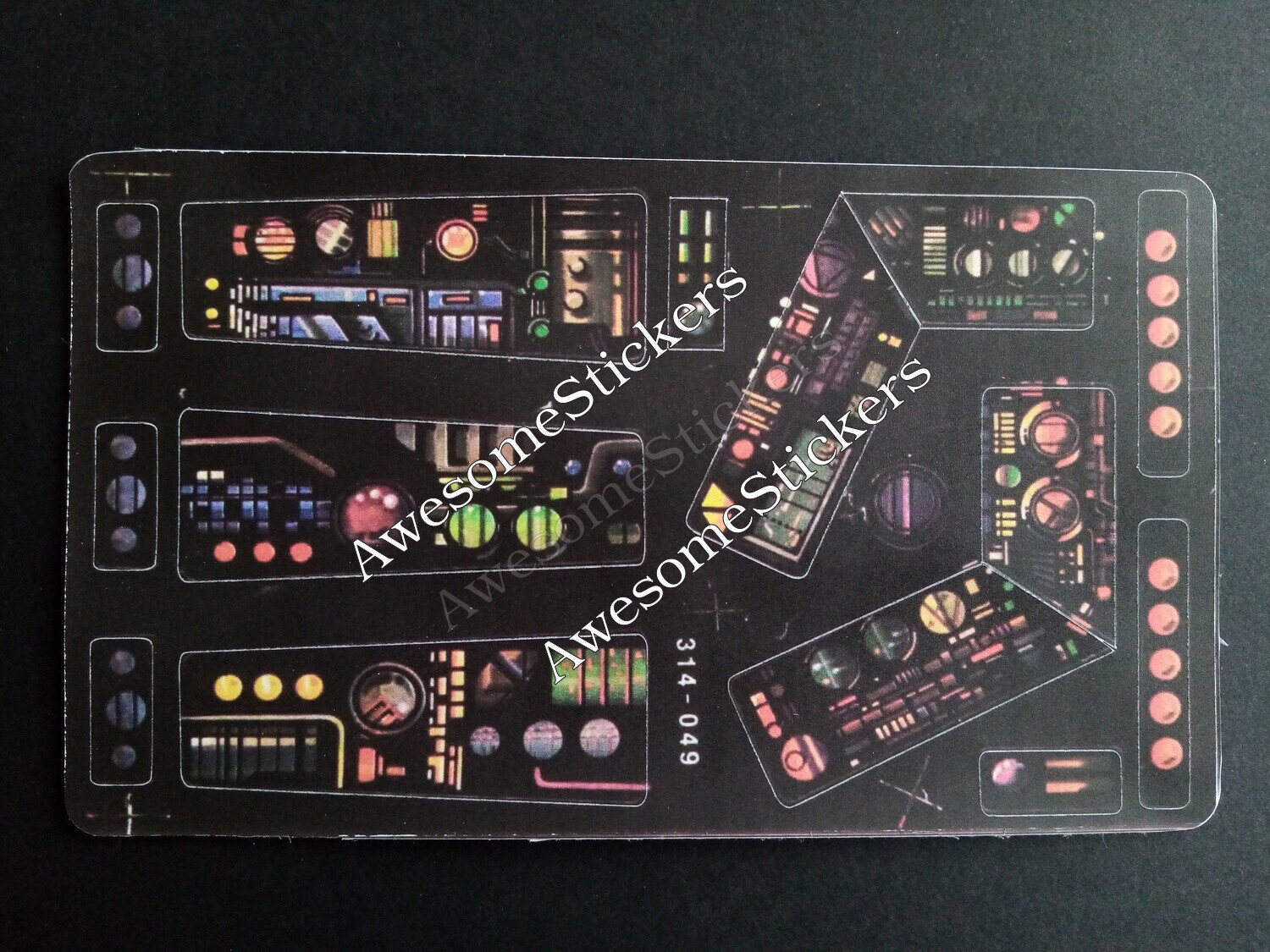 Star Wars Death Star Playset custom repro stickers labels decals DIE CUT