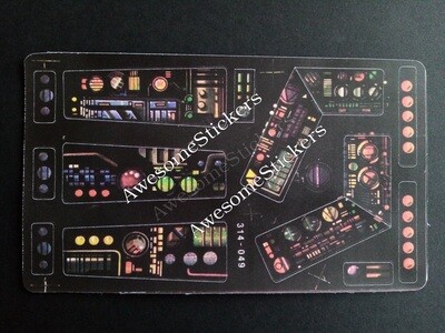 Star Wars Death Star Playset custom repro stickers labels decals DIE CUT