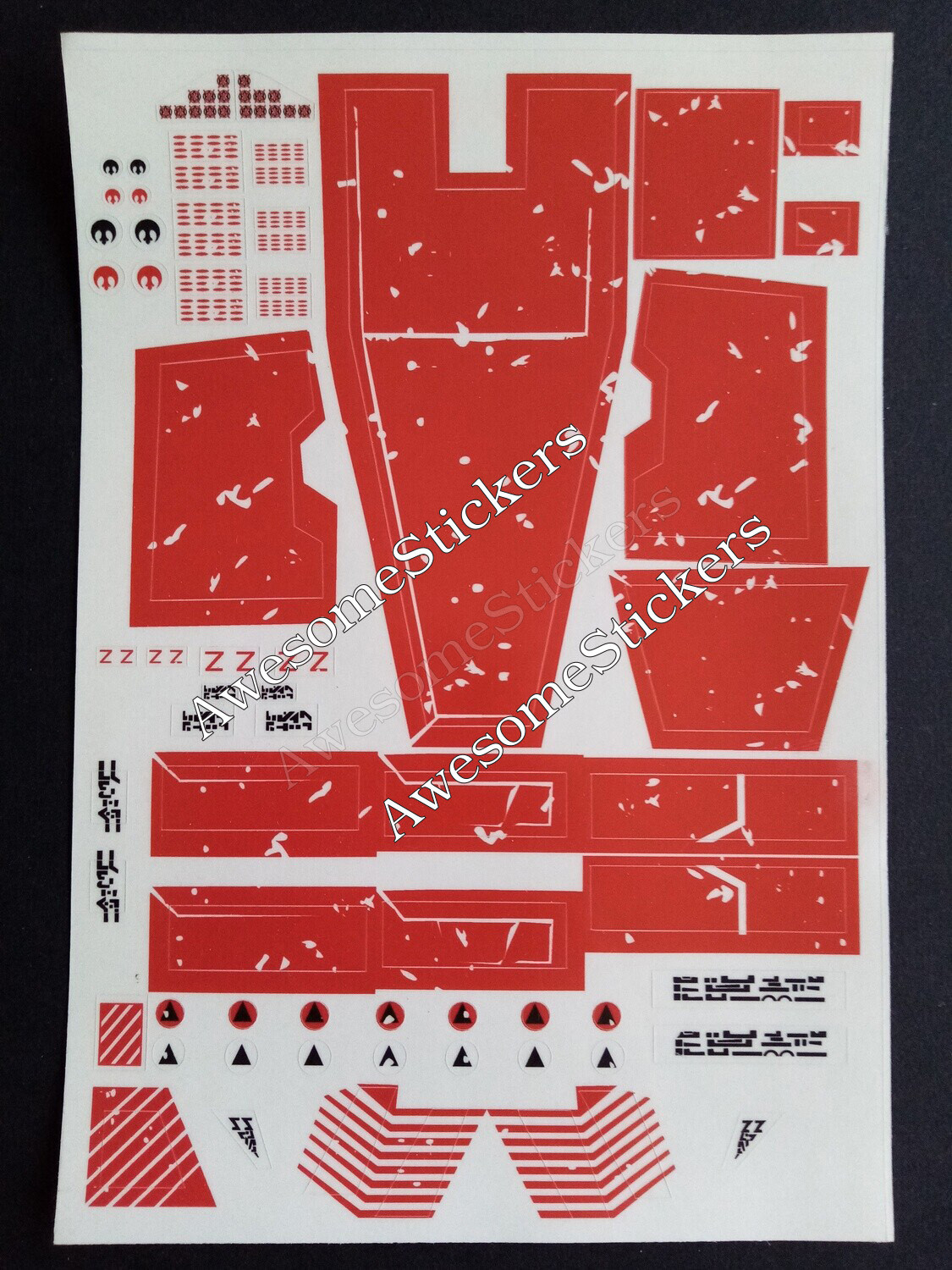 Star Wars Snowspeeder vintage custom repro stickers labels decals DIE CUT