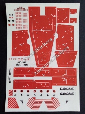 Star Wars Snowspeeder vintage custom repro stickers labels decals DIE CUT