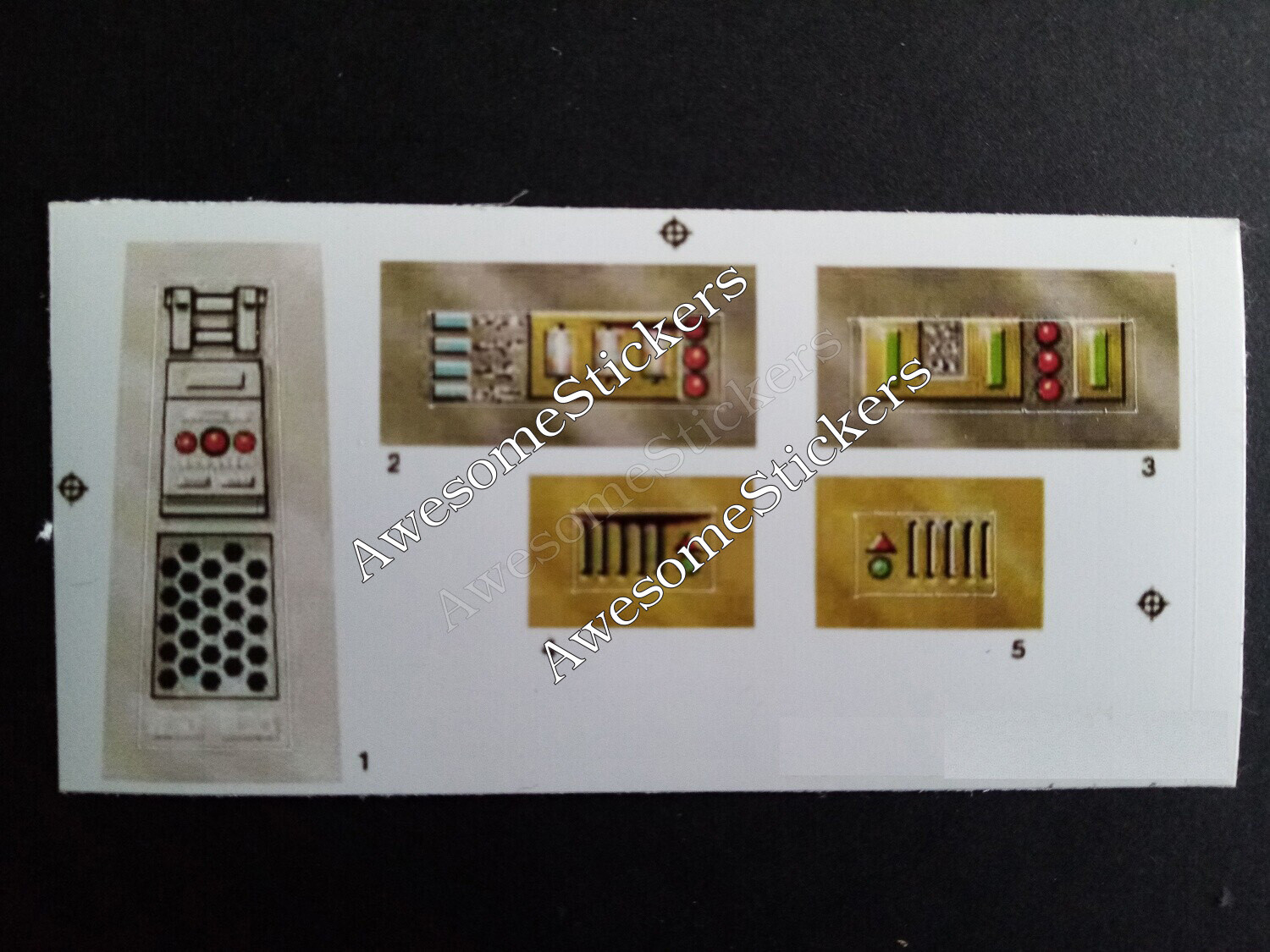 Star Wars Tatooine Skiff &#39;84 custom repro stickers DIE CUT