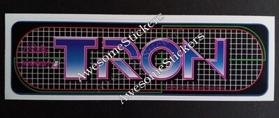 Tron 15.5 x 4.5 cm Marquee DIE CUT custom gloss vinyl sticker