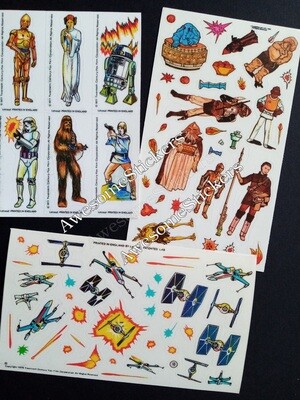 Star Wars vintage style custom repro stickers DIE CUT