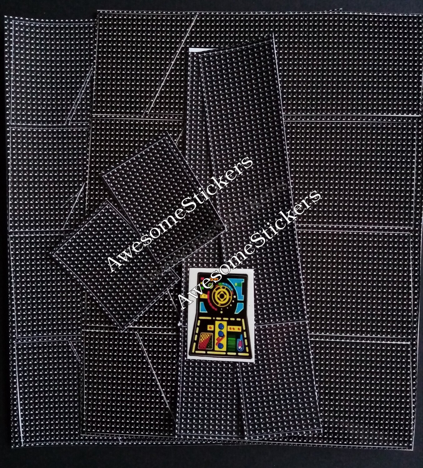 Star Wars Imperial Tie Fighter custom repro stickers DIE CUT for both wings