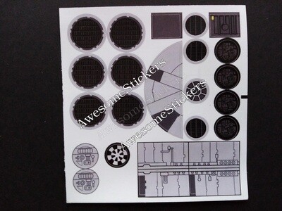 Star Wars Lego Millennium Falcon 2011 custom repro sticker sheet DIE CUT