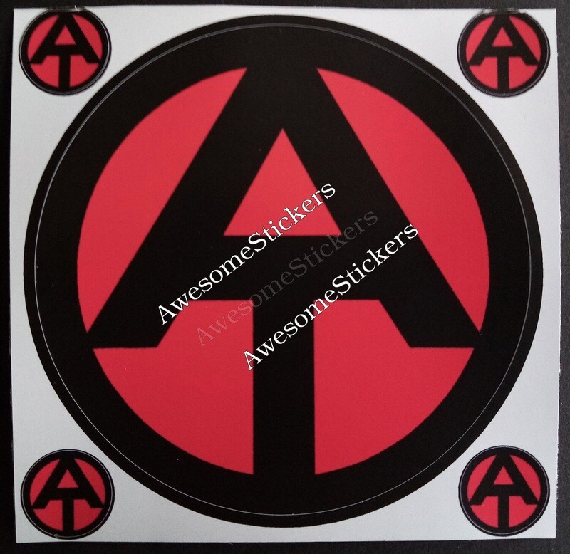 Action Force logo custom repro sticker  9 cm DIE CUT