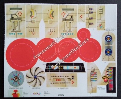 Star Wars B Wing custom stickers labels decals DIE CUT