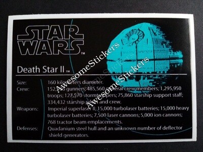 LEGO Star Wars Death Star II UCS custom  repro sticker DIE CUT