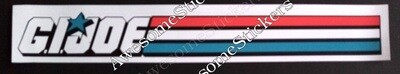 GI Joe G.I. Joe logo custom repro sticker 25 x 3.55 cm DIE CUT