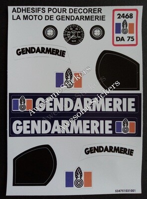 Action Joe Police Bike custom repro sticker  sheet DIE CUT