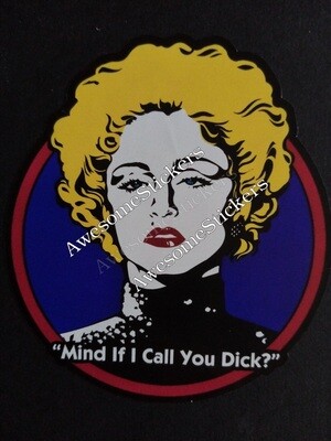 Dick Tracy retro custom repro sticker 8 x 7.5 cm DIE CUT