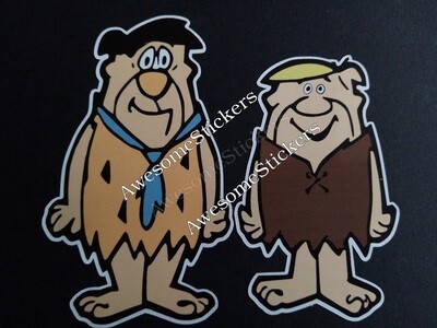 The Flintstones Fred &amp; Barney custom repro stickers DIE CUT