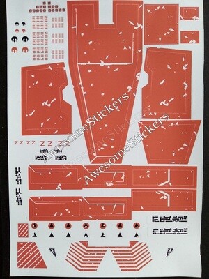 Star Wars Snowspeeder vintage custom repro stickers labels decals DIE CUT