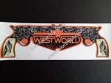 West World retro custom repro sticker vinyl 16.5 x 5cm DIE CUT