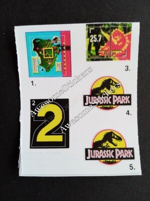Jurassic Park Jungle Runner custom repro  stickers DIE CUT