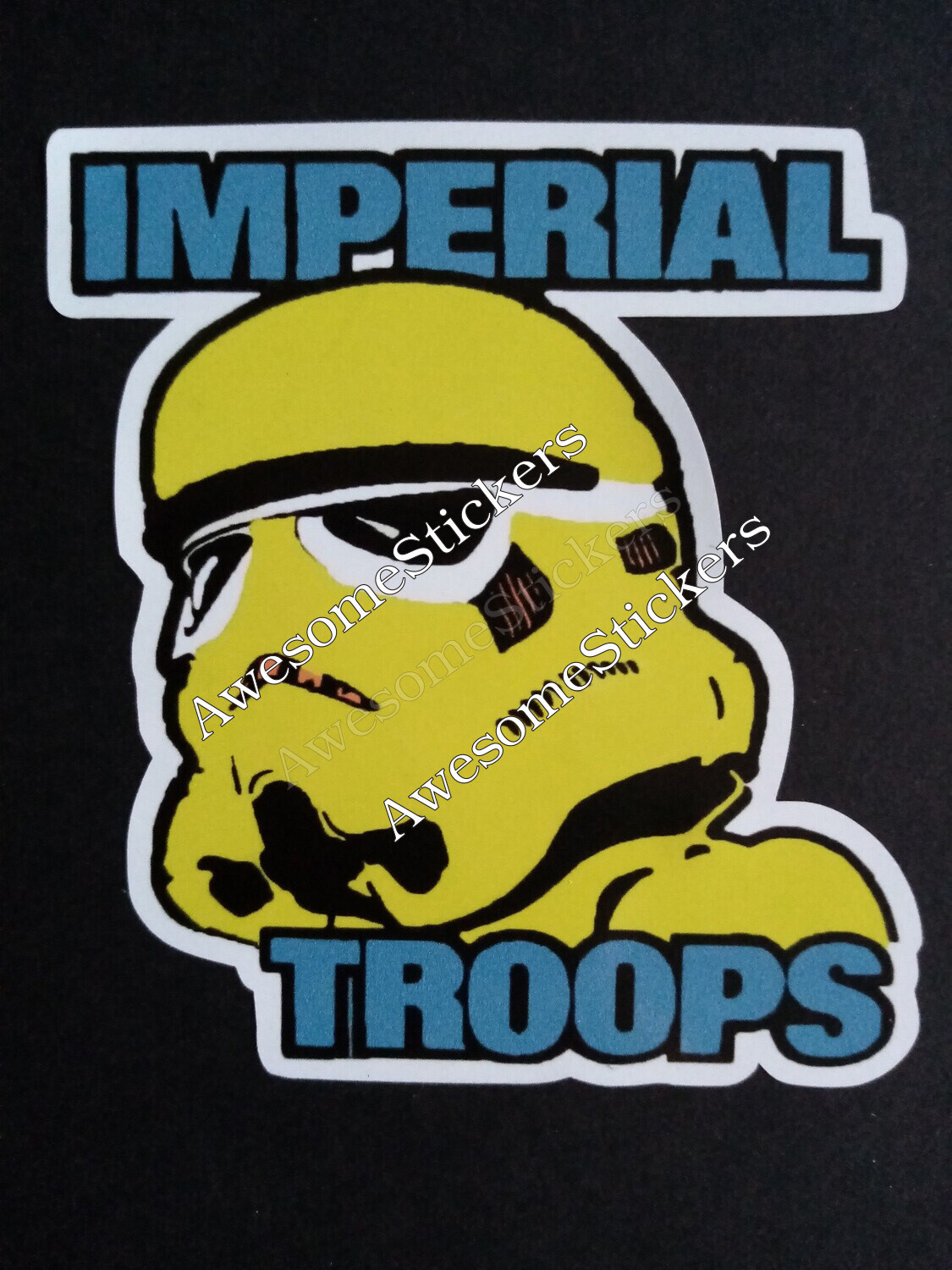 Star Wars Imperial Troops custom repro sticker 8 x 7 cm DIE CUT
