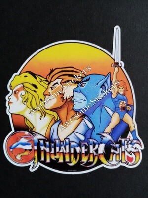 Thundercats character custom repro sticker decal measures 9 x 8.5 cm DIE CUT