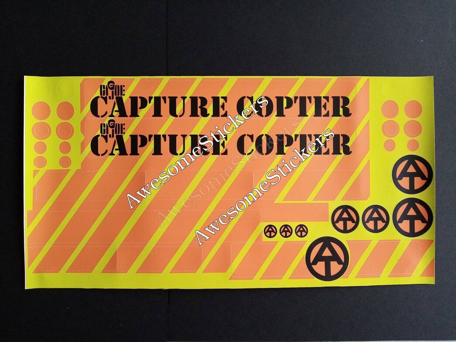 G.I. Joe GI Joe Action Man 1969 Capture Copter custom repro replacement sticker DIE CUT